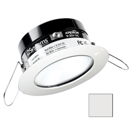 I2Systems i2Systems Apeiron PRO A503, 3W Spring Mount Light, Round, Cool White, White Finish A503-31AAG